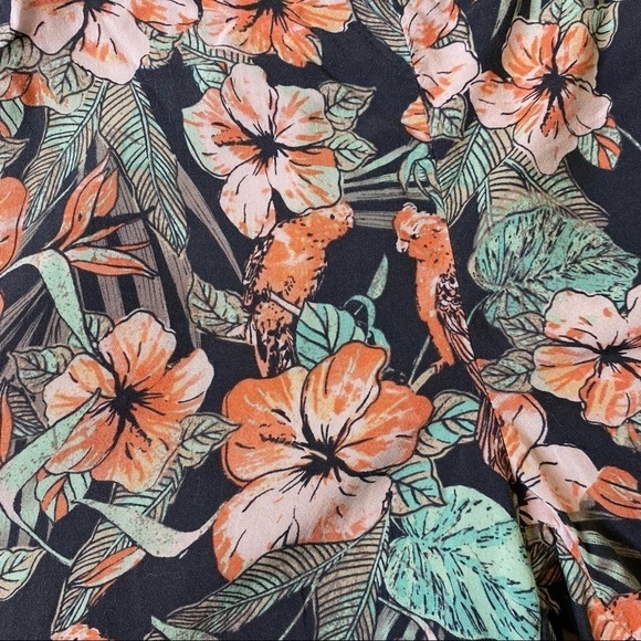 Floral Tropical Print Boho Mini Shorts Size S - Picture 11 of 12